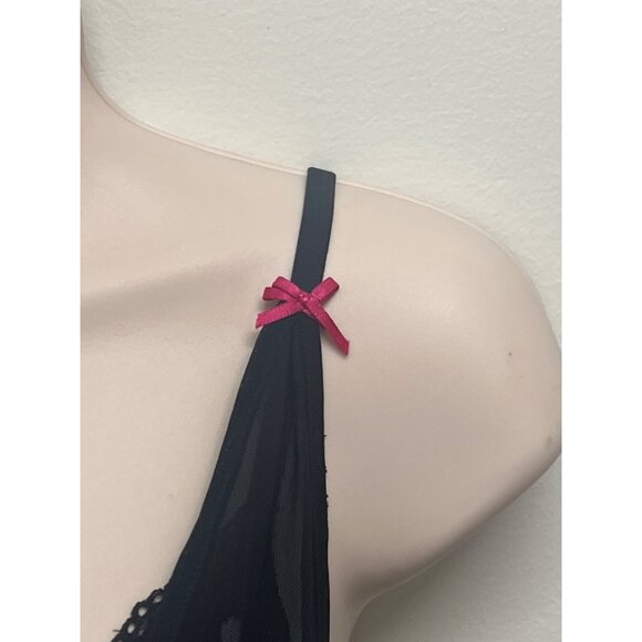 Y2K Betsey Johnson Mesh Floral Lace Babydoll Lingerie Sleepwear S - Picture 5 of 6